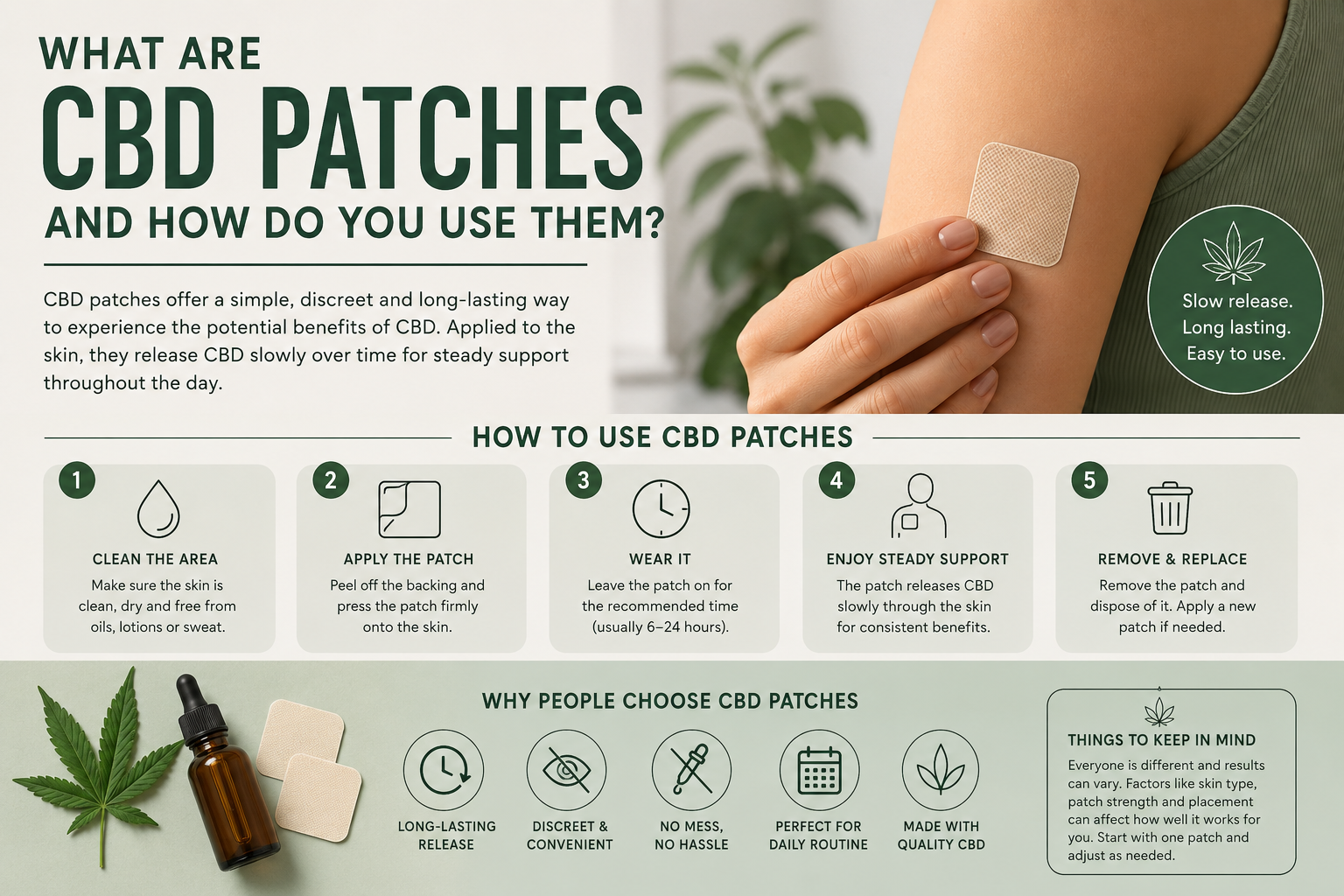 What Are CBD Patches and How Do You Use Them?