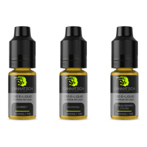 Cannatech CBD E-Liquid 10ml Terpene Infused CBD Vape Juice