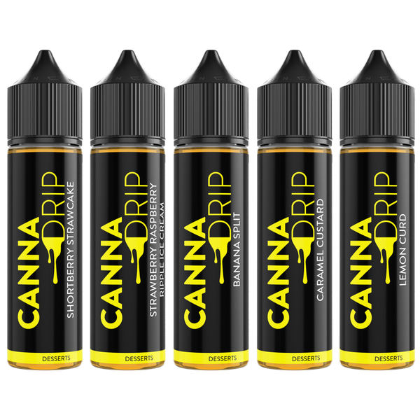 Canna Drip Desserts CBD E-Liquid 1000mg 50ml (50/50 VG/PG Vape Juice)