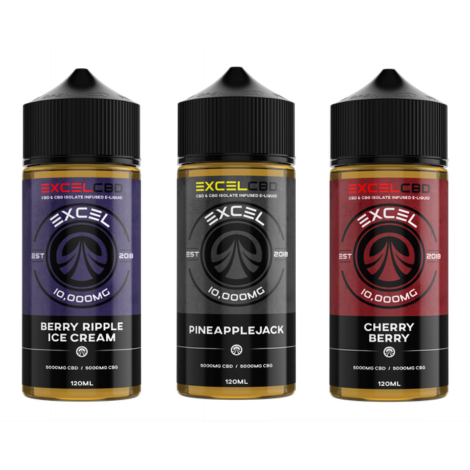 Excel CBD 10,000mg CBD/CBG E-Liquid - 120ml