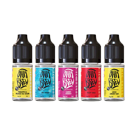 12mg Ohm Brew Balanced Blend 10ml Nic Salts (50VG/50PG)