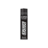 40 Clipper SPLYFT Black Large Classic Refillable Lighters
