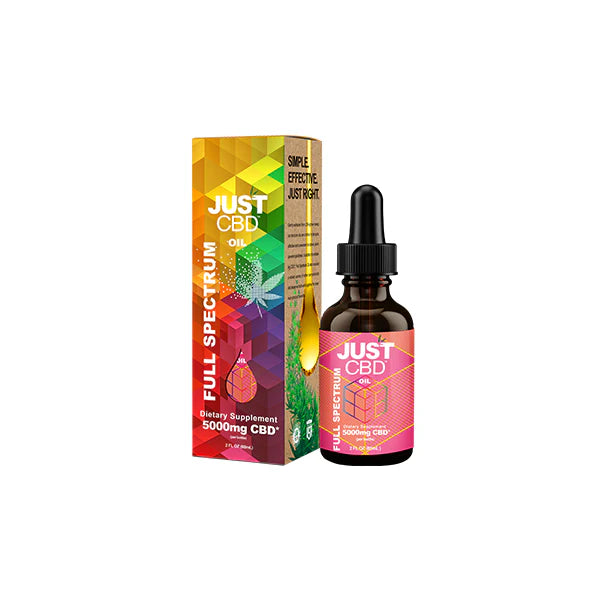 Just CBD 5000mg Full Spectrum Tincture - 30ml