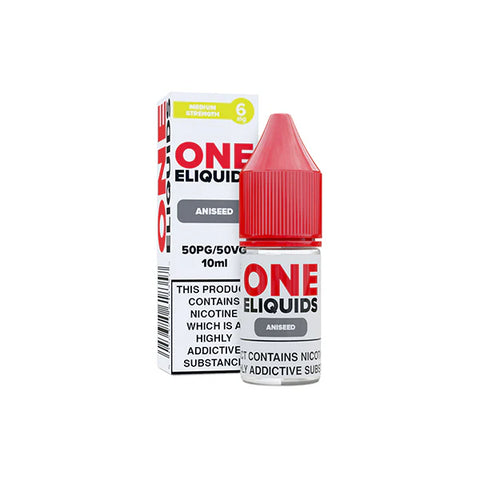 6mg One E-Liquids Flavoured Nicotine E-Liquid 10ml (50VG/50PG)