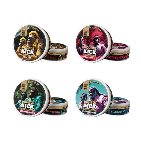 50mg Aroma King Double Kick NoNic Pouches - 25 Pouches