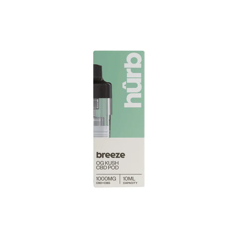 Hurb Breeze CBD 1000mg Pre-filled Pod 10ml