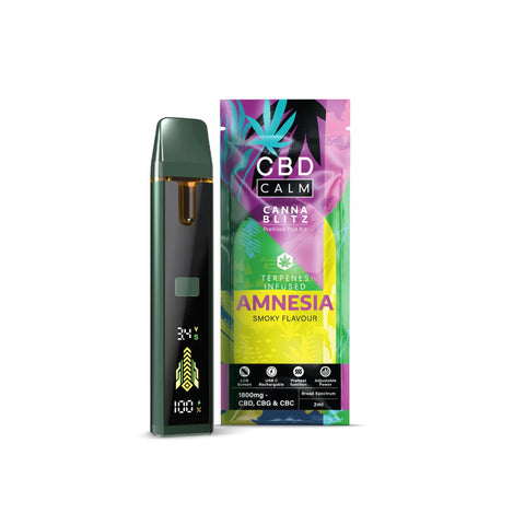 CBD Calm CANNABLITZ 1800mg CBD + CBG + CBC Prefilled Pod Vape Kit