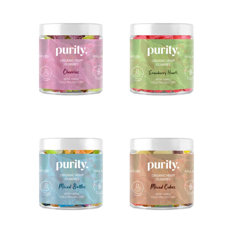 Purity 120mg Full-Spectrum CBD Vegan Gummies 150g
