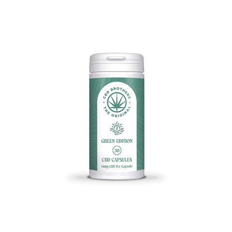 CBD Brothers Green Edition 420mg CBD/CBDA Vegan Capsules - 30 Caps