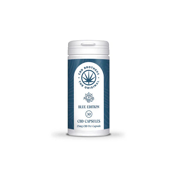 CBD Brothers Blue Edition 750mg CBD/CBDA Vegan Capsules - 30 Caps
