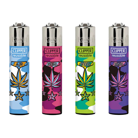 40 Clipper CP11RH Classic Large Flint Medal Leaves Lighters - CL5C085UKH