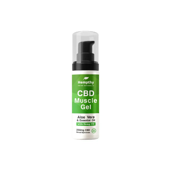 Hempthy 250mg Broad Spectrum CBD Muscle Gel - 50g