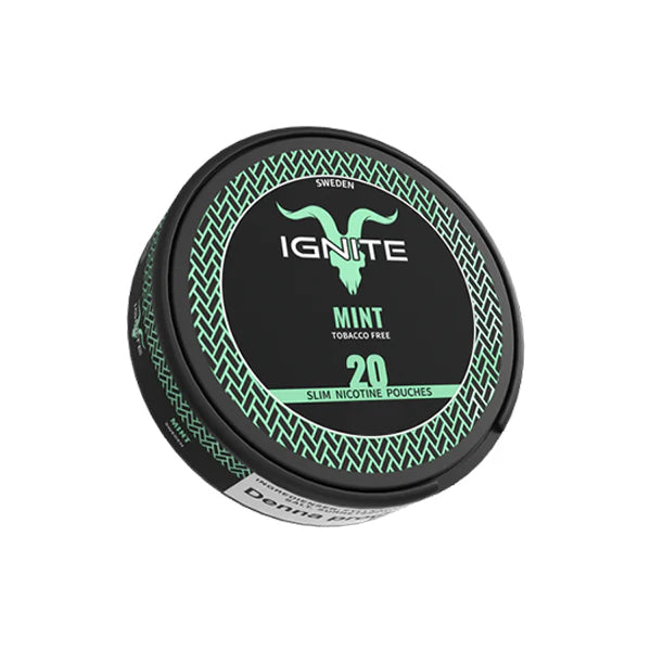 8mg Ignite Mint Slim Nicotine Pouch - 20 Pouches