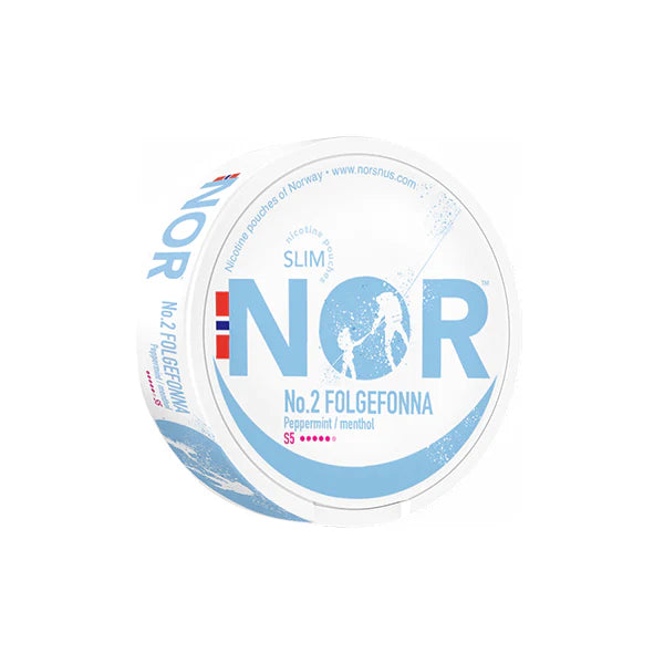 16mg NOR Slim Folgefonna Nicotine Pouches - 20 Pouches