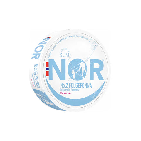 16mg NOR Slim Folgefonna Nicotine Pouches - 20 Pouches