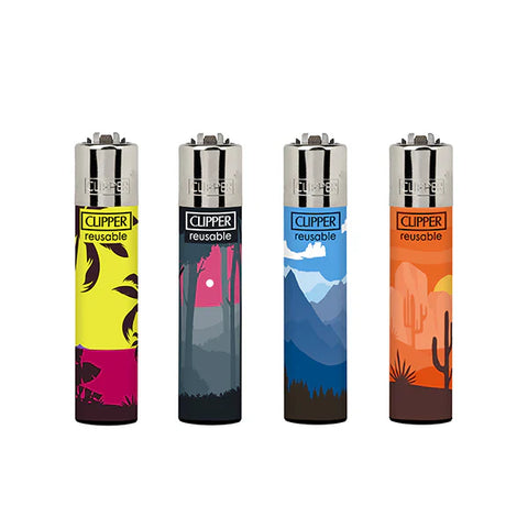 40 Clipper D40 CP11RH Classic Flint Natural Mix Lighters - CL3C1596UKH