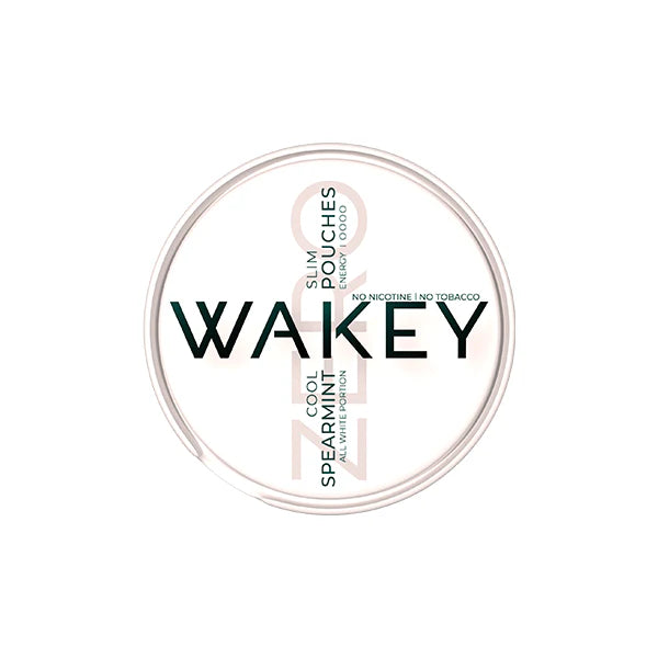 0mg Wakey Zero Cool Spearmint Pouches - 20 Pouches
