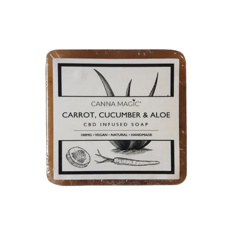 Canna Magic 100mg CBD Carrot, Cucumber & Aloe Soap 145g