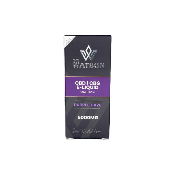Dr Watson 5000mg CBD E-Liquid Purple Haze - 10ml