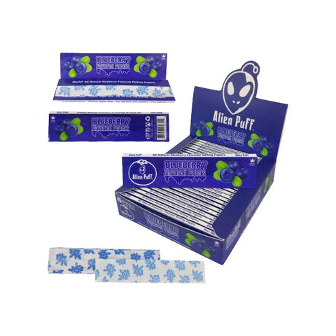 Alien Puff Blueberry Flavour King Size Papers - 25 Booklets (HPF2801)