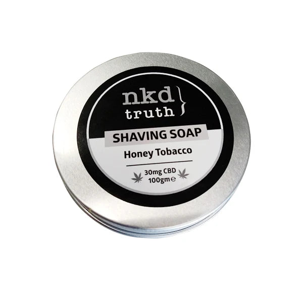 NKD 30mg CBD Speciality Shaving Soap 100g - Honey Tobacco (Buy 1 Get 1 Free)
