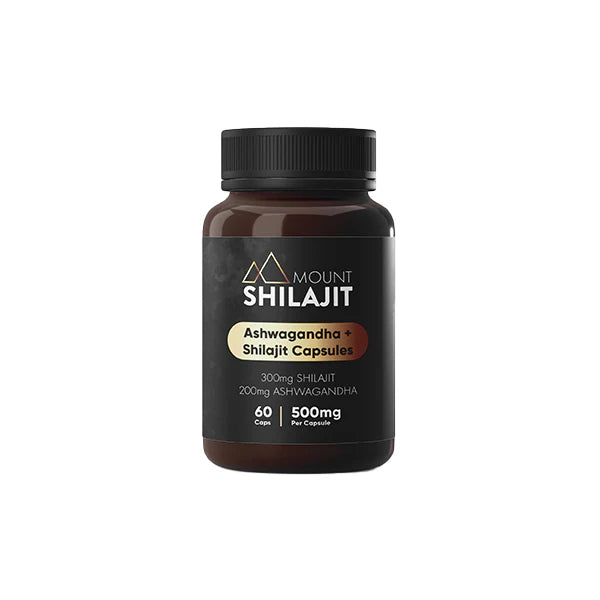 Mount Shiljit 30000mg Ashwagandha & Shilajit Capsules - 60 caps