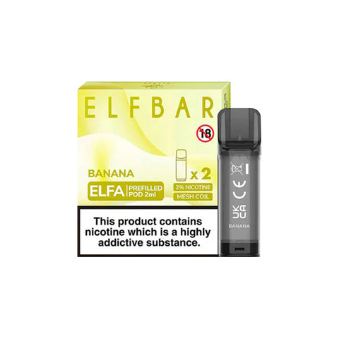 ELF Bar ELFA 20mg Replacement Prefilled Pods 2ml 1200 Puffs - 2 Pcs