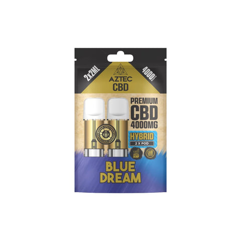 Aztec CBD 4000mg Broad Spectrum CBD Pods 2ml 4000 Puffs - 2 Pcs