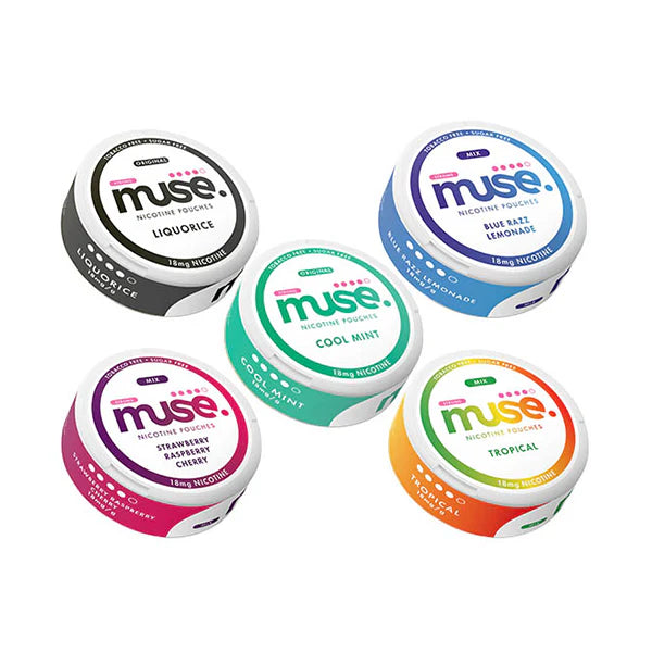 18mg Muse Nicotine Pouches (UK Made) - 20 Pouches