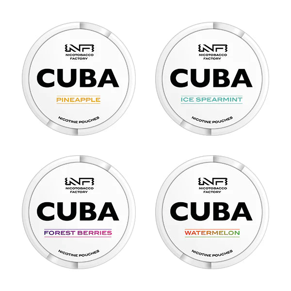 16mg CUBA White Nicotine Pouches - 25 Pouches