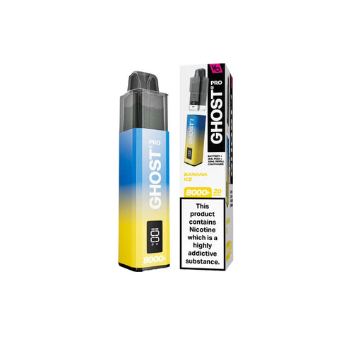 20mg Ghost Pro 8000+ By Vapes Bars Prefilled Pod Vape Kit
