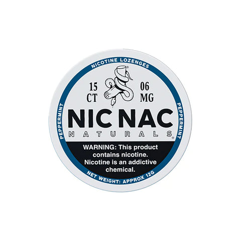 6mg Nic Nac Naturals Nicotine - 15 Lozenge Tablets (Buy 2 Get 1 Free)