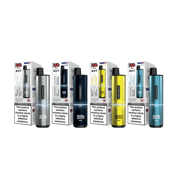 20mg IVG Air 4 in 1 Rechargeable Pod Vape Kit 2400 Puffs