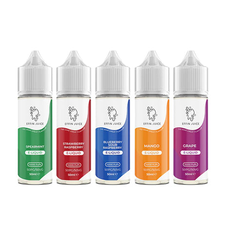 0mg EFFIN Juice 50ml Shortfill (50VG/50PG) - Stoptober Special Offer!