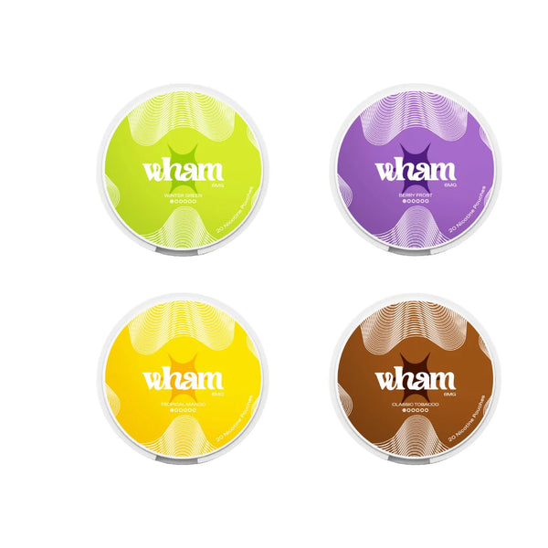 6mg Wham Regular Nicotine Pouch - 20 Pouches (Buy 1 Get 1 Free)