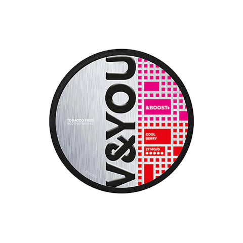 27mg V&YOU Boost+ Nicotine Pouch - 20 Pouches (Buy 1 Get 1 Free)
