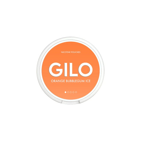 4mg GILO Nicotine Pouches Orange Bubblegum Ice - 20 Pouches (Buy 1 Get 1 Free)