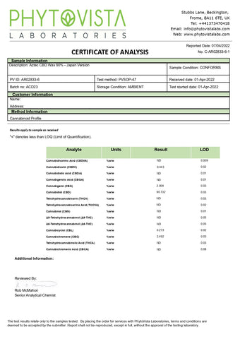 Aztec CBD 900mg CBD Wax/Crumble - 1g