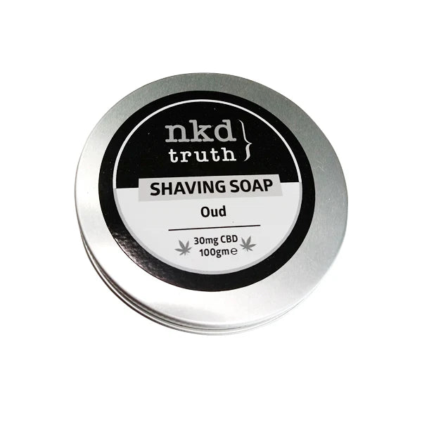 NKD 30mg CBD Speciality Shaving Soap 100g - Oud (Buy 1 Get 1 Free)