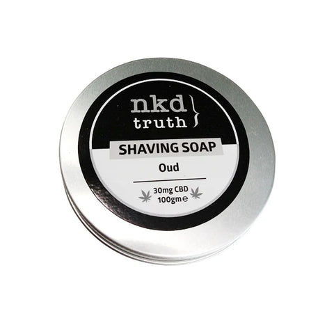 NKD 30mg CBD Speciality Shaving Soap 100g - Oud (Buy 1 Get 1 Free)