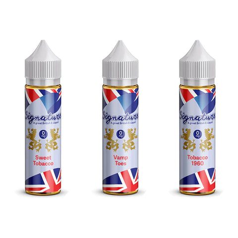 Signature Vapours 50ml E-liquid 0mg (50VG/50PG)
