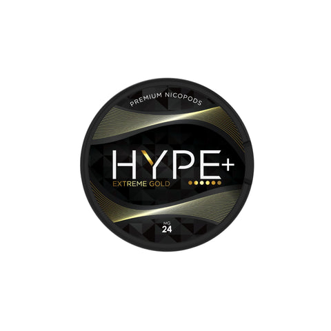 24mg Hype+ Nicotine Pouches - Extreme Gold - 20 Pouches