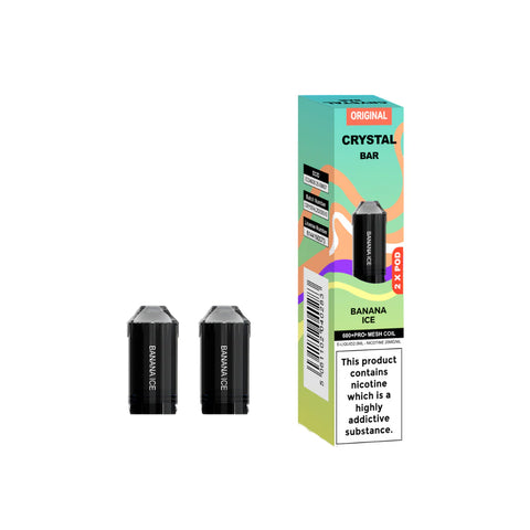 Crystal Bar 600 Prefilled Pod 600 Puffs - 2 Pcs