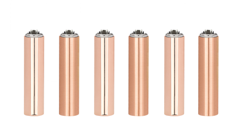 30 Clipper Rose Gold Printed Refillable Classic Lighters - FCP0T079UKH