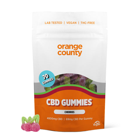 CBD Gummy Cherries 1600mg - 4800mg (Large Bag)