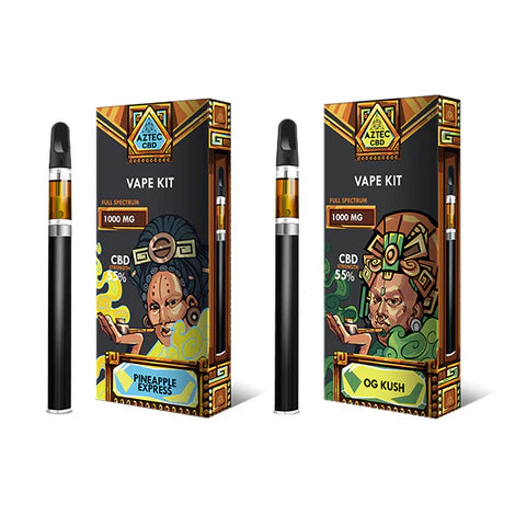 Aztec CBD Full Spectrum Distillate Vape Kit 1000mg (1ml Cartridge)