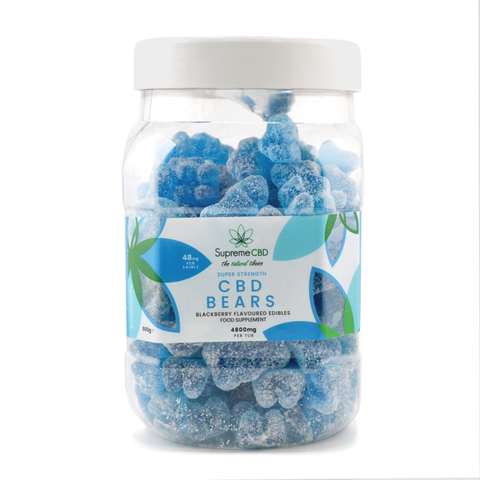 Supreme CBD Super Strength Blue CBD Gummy Bears 4800mg