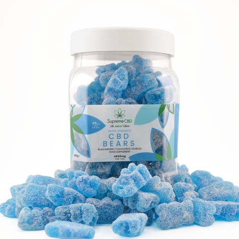 Supreme CBD Super Strength Blue CBD Gummy Bears 4800mg