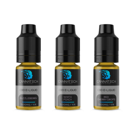 Cannatech Flavoured CBD E-Liquid 10ml – CBD Vape Juice (99.6% Isolate)