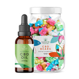 CBD Oil 30ml (3000mg) & Large CBD Gummies Bundle